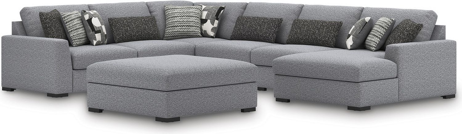 Bealton 6-Piece Sectional with RAF Chaise In Salt and Pepper 61305S12
