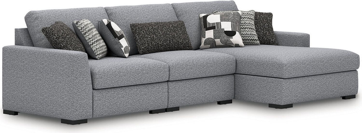 Bealton 3-Piece Sectional with RAF Chaise In Salt and Pepper 61305S3