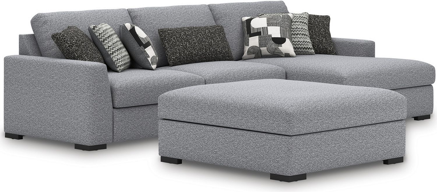 Bealton 3-Piece Sectional with RAF Chaise In Salt and Pepper 61305S3