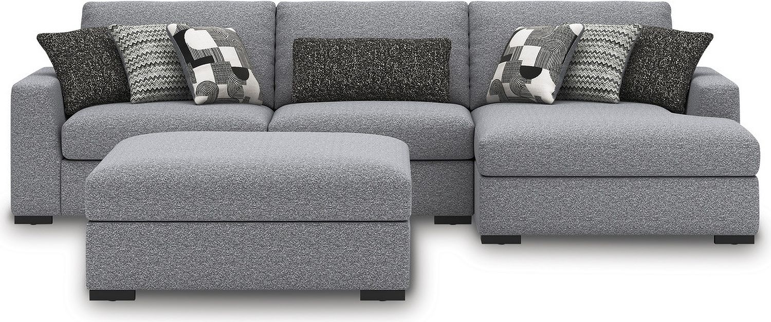 Bealton 3-Piece Sectional with RAF Chaise In Salt and Pepper 61305S3