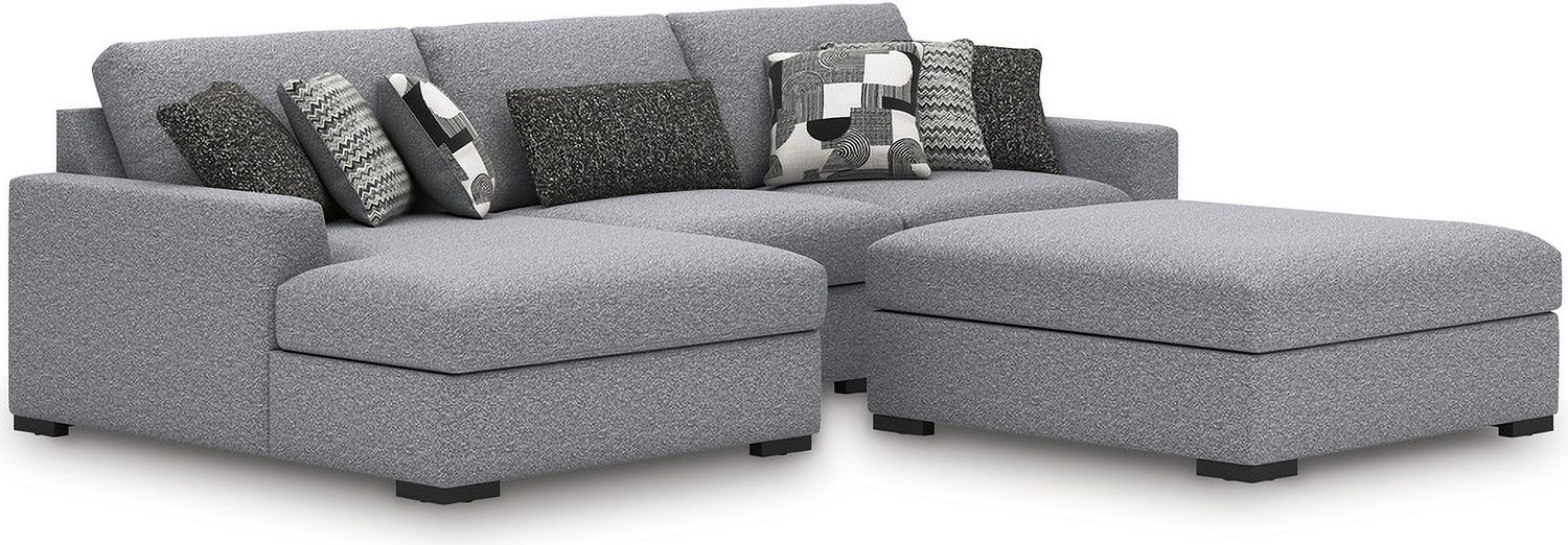 Bealton 3-Piece Sectional with LAF Chaise In Salt and Pepper 61305S4