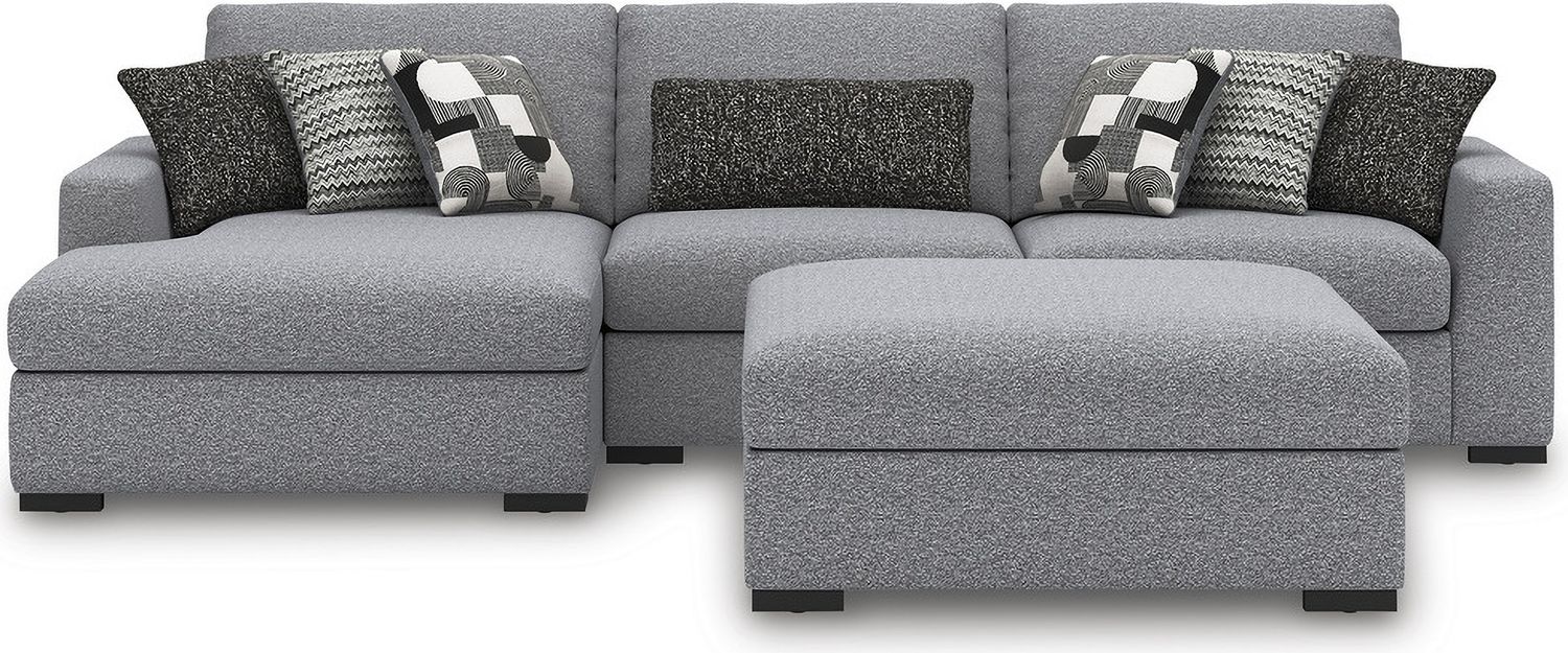 Bealton 3-Piece Sectional with LAF Chaise In Salt and Pepper 61305S4