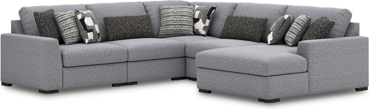 Bealton 5-Piece Sectional with RAF Chaise In Salt and Pepper 61305S7