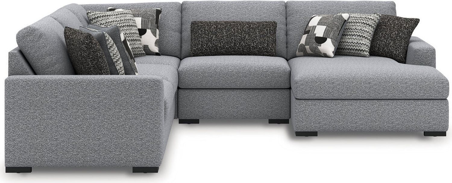 Bealton 5-Piece Sectional with RAF Chaise In Salt and Pepper 61305S7