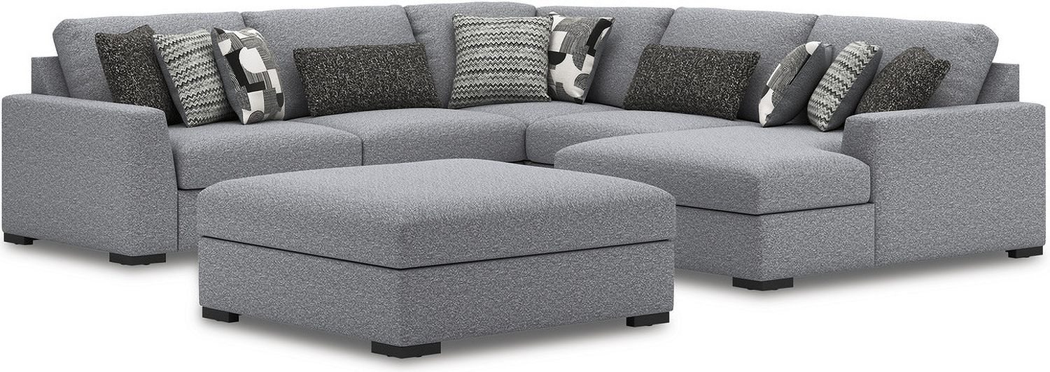 Bealton 5-Piece Sectional with RAF Chaise In Salt and Pepper 61305S7