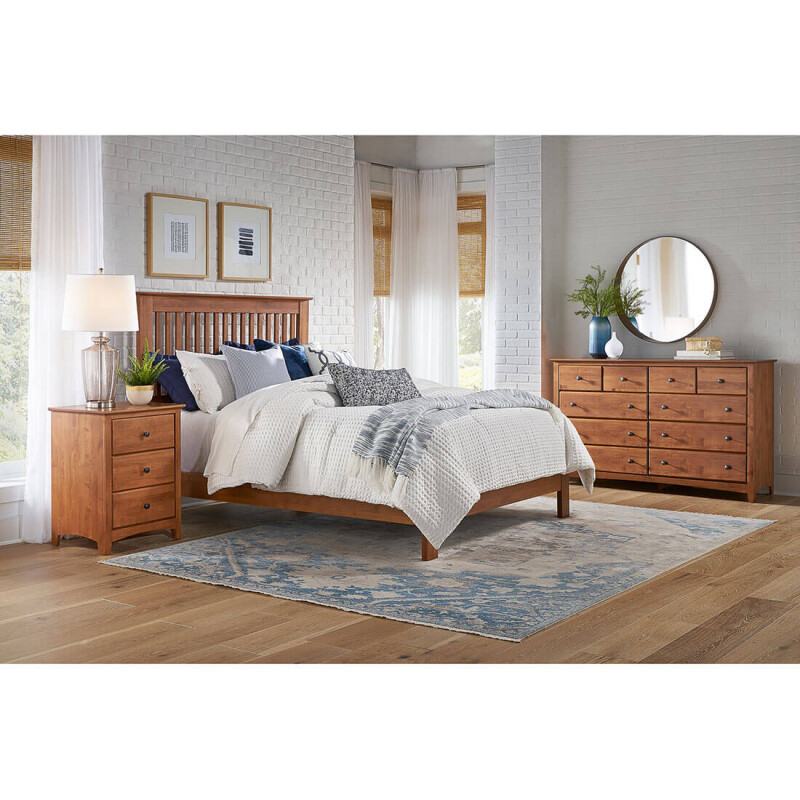 Shaker Slat Full Bed - Low Footboard - 61343 61343
