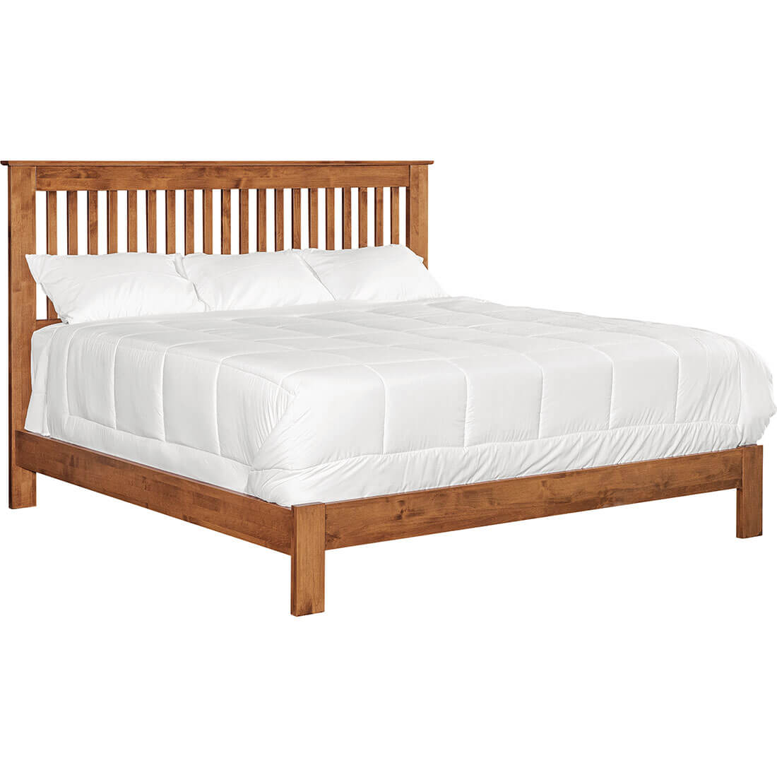 Shaker Slat King Bed - Low Footboard - 61354 61354