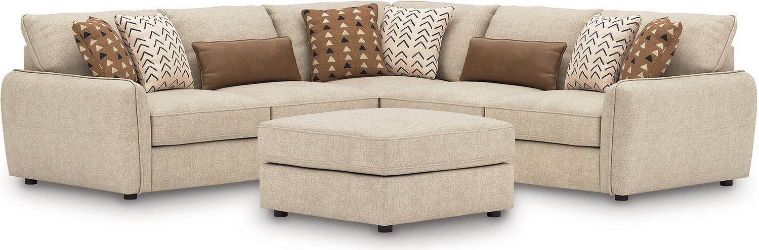 Seyler Oversized Accent Ottoman In Sand 6140508