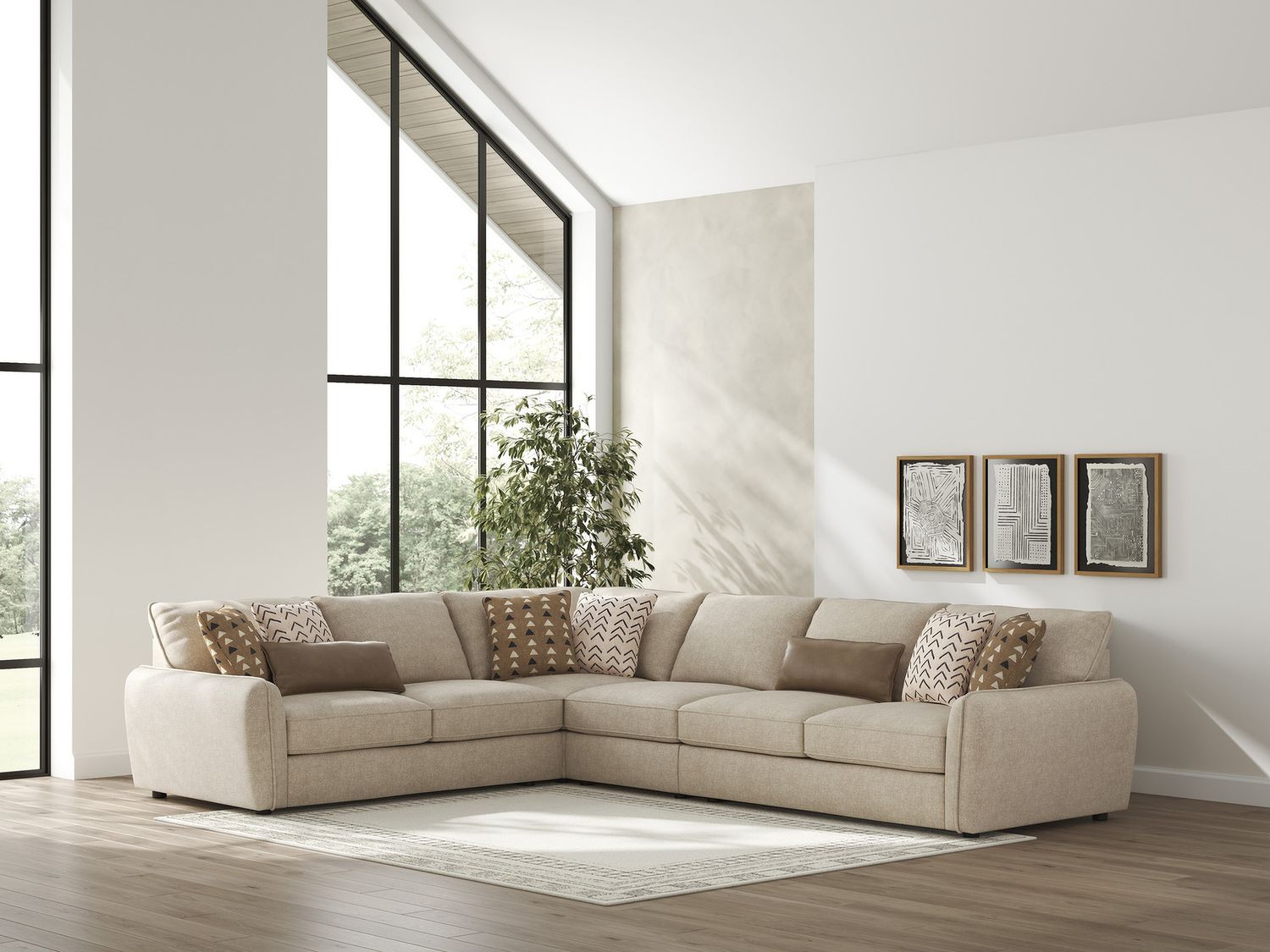Seyler 4-Piece Sectional In Sand 61405S2