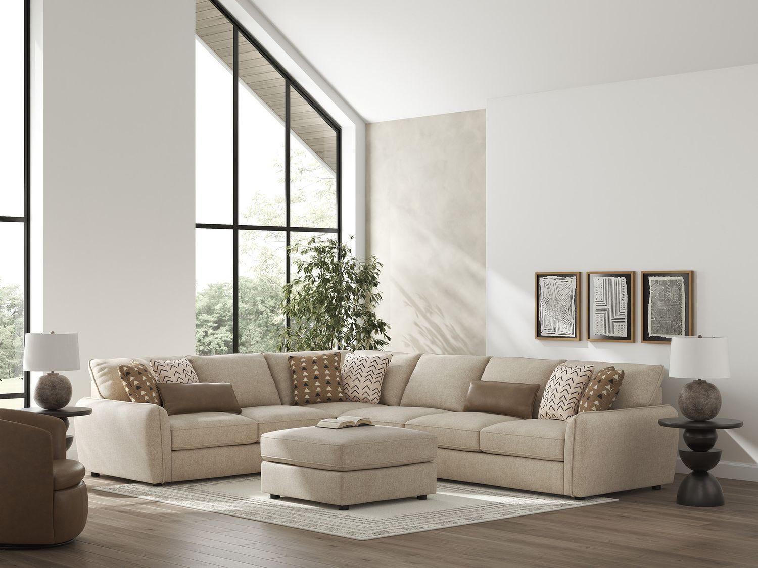 Seyler 4-Piece Sectional In Sand 61405S2