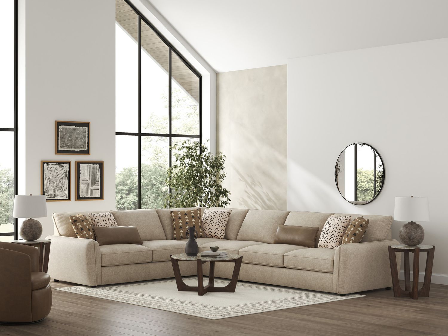 Seyler 4-Piece Sectional In Sand 61405S2