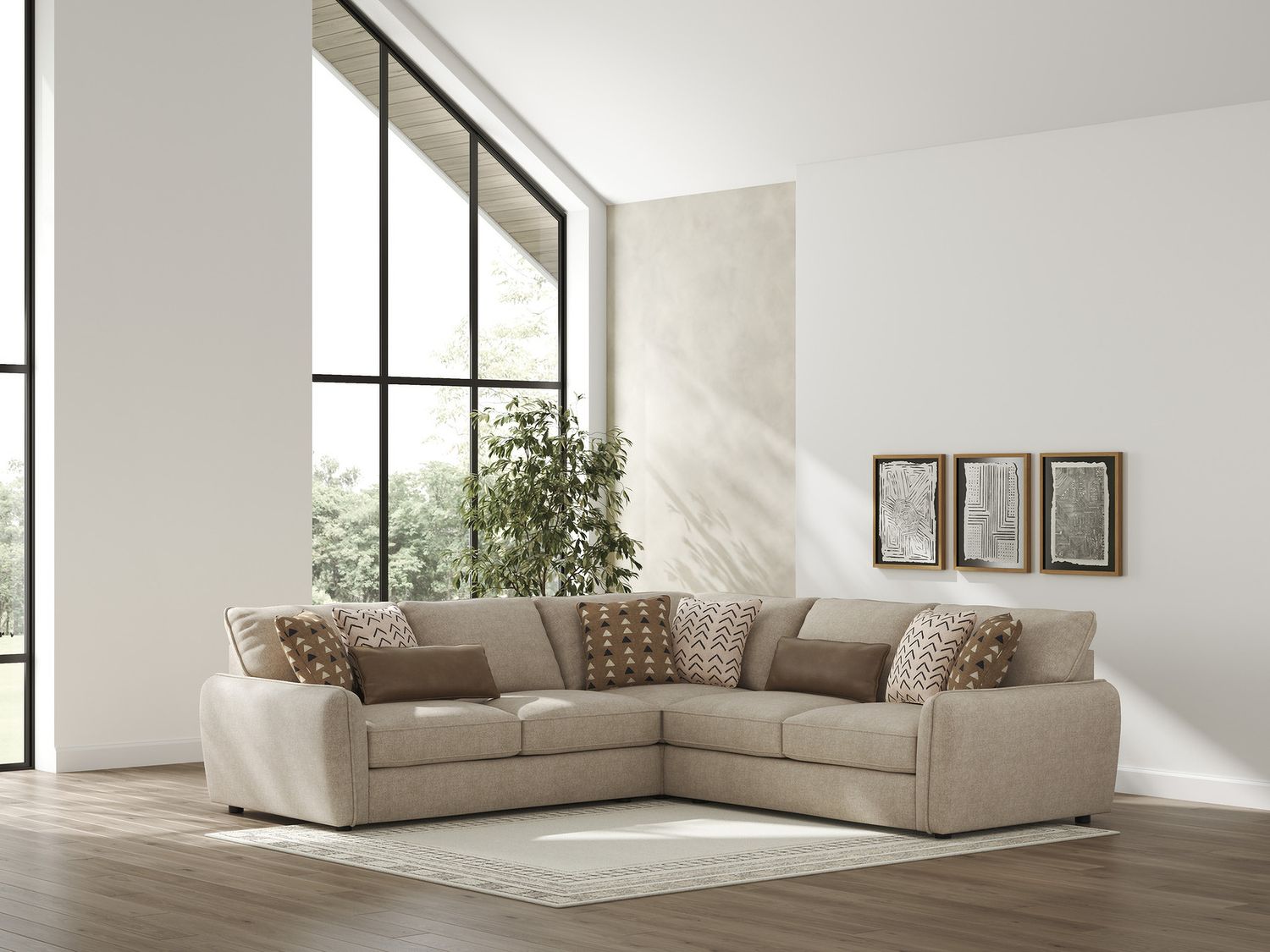 Seyler 4-Piece Sectional In Sand 61405S2