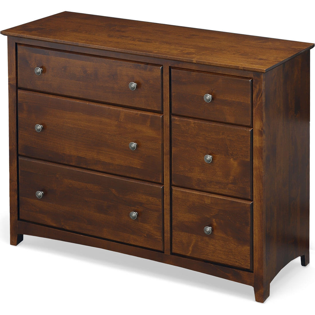 Shaker 6 Drawer Combo Dresser - 61561 61561