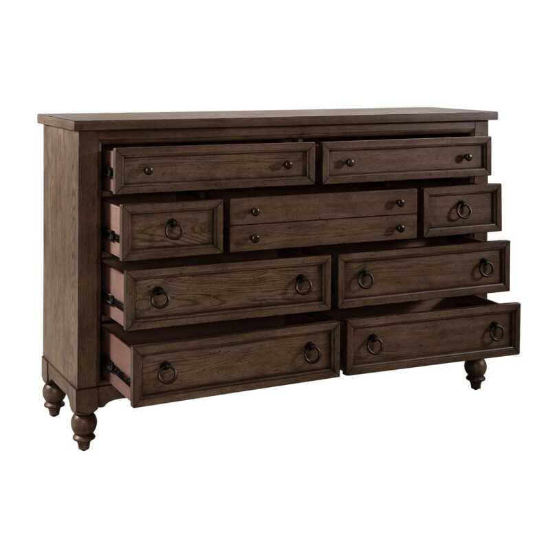 Americana Farmhouse 9 Drawer Dresser 615BR31