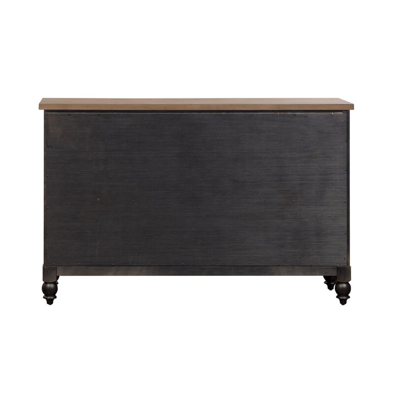 Americana Farmhouse 9 Drawer Dresser - Black 615BR31B