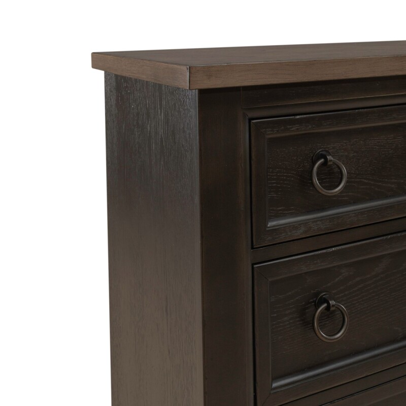 Americana Farmhouse 5 Drawer Chest - Black 615BR41B