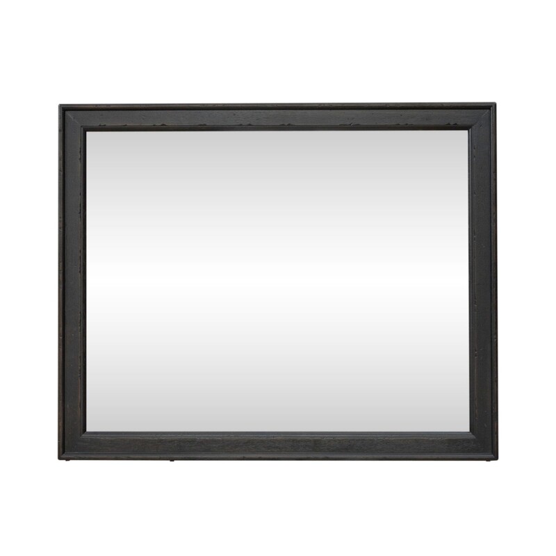 Americana Farmhouse Landscape Mirror - Black 615BR51B