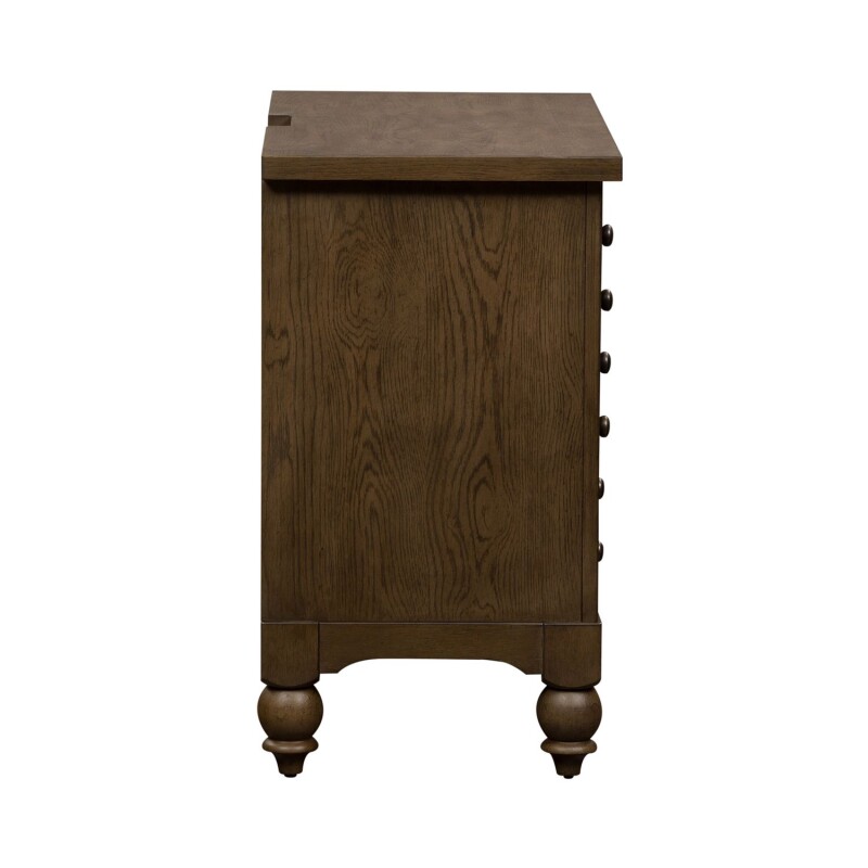 Americana Farmhouse Bedside Chest w/ Charging Station 615BR62