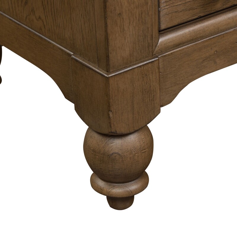 Americana Farmhouse Bedside Chest w/ Charging Station 615BR62