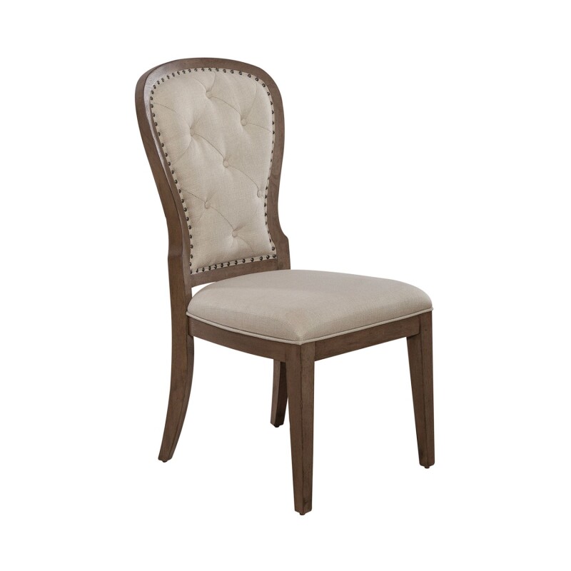 Americana Farmhouse Uph Tufted Back Side Chair 615C0501S