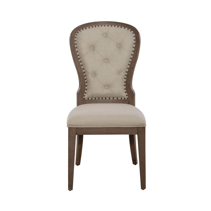 Americana Farmhouse Uph Tufted Back Side Chair 615C0501S