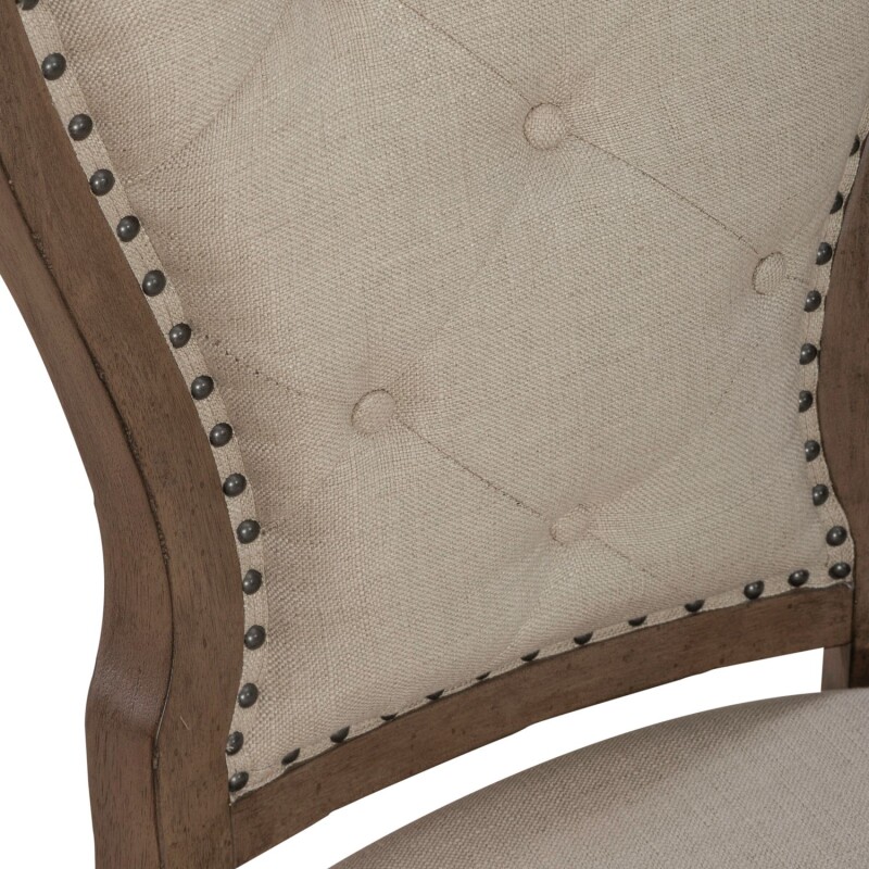 Americana Farmhouse Uph Tufted Back Side Chair 615C0501S
