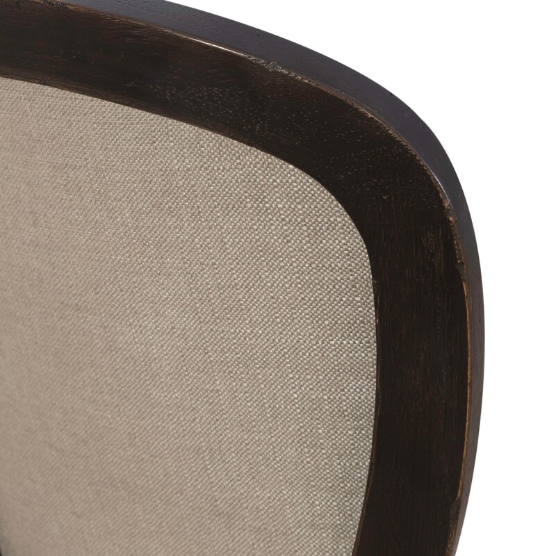 Americana Farmhouse Uph Tufted Back Side Chair - Black 615C0501SB