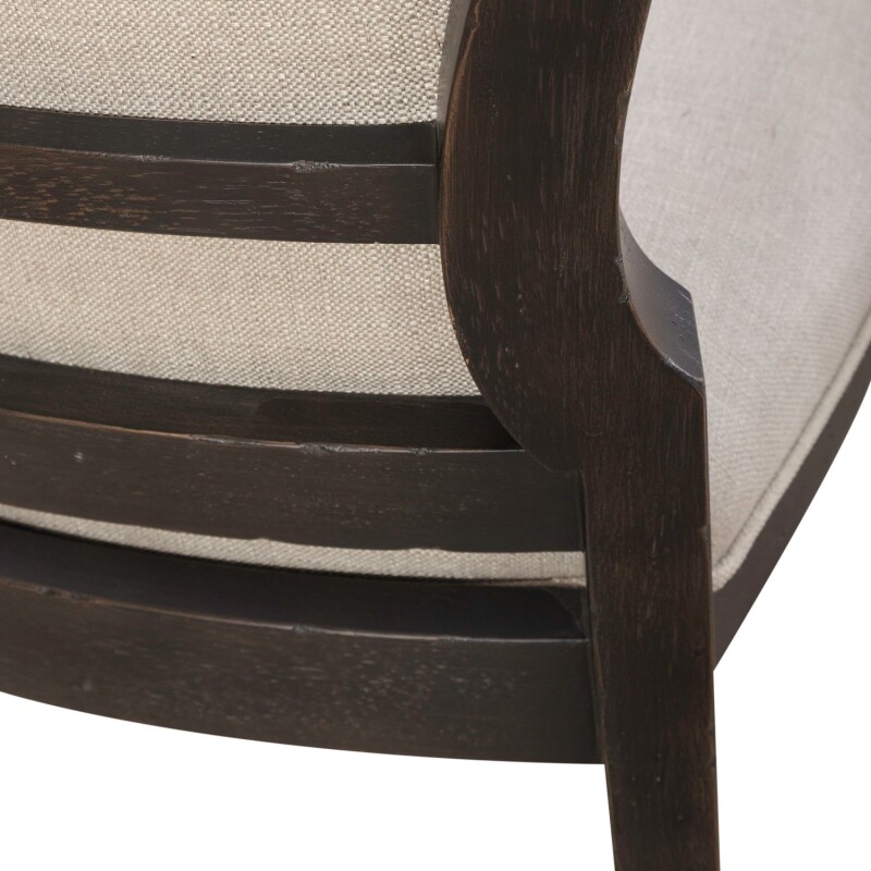 Americana Farmhouse Uph Tufted Back Side Chair - Black 615C0501SB