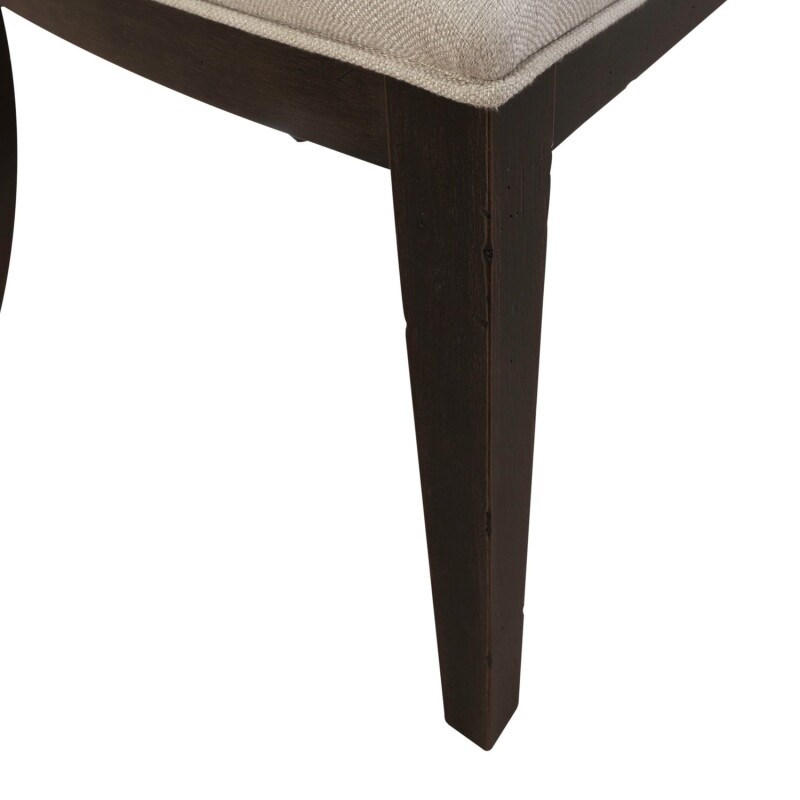 Americana Farmhouse Uph Tufted Back Side Chair - Black 615C0501SB