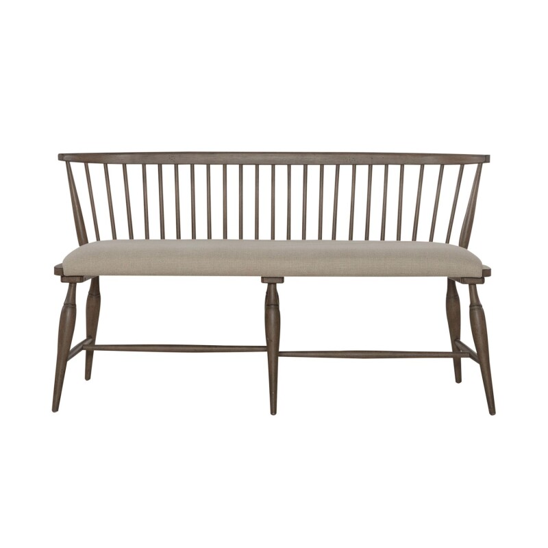 Americana Farmhouse Uph Seat Windsor Bench (RTA) 615C1001B