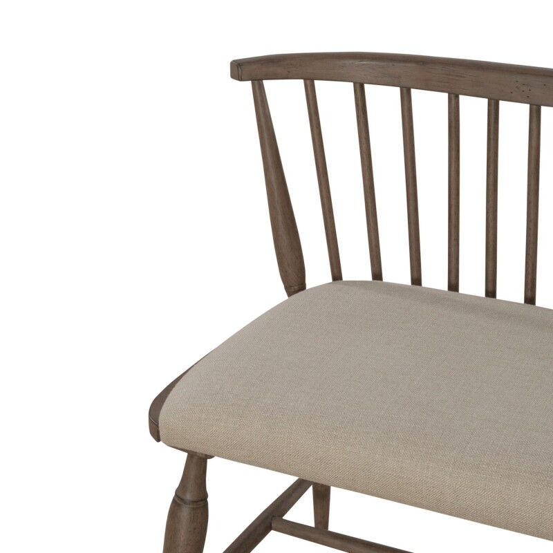 Americana Farmhouse Uph Seat Windsor Bench (RTA) 615C1001B