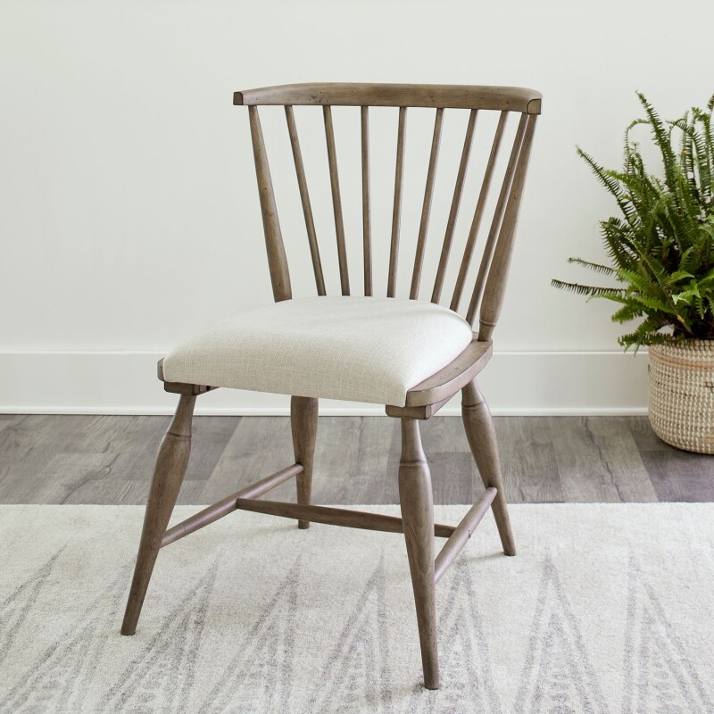 Americana Farmhouse Uph Seat Windsor Chair (RTA) 615C1001S