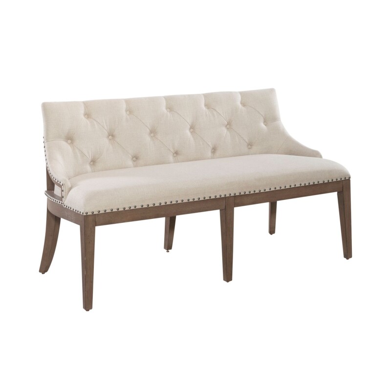 Americana Farmhouse Uph Shelter Dining Bench 615C6501B