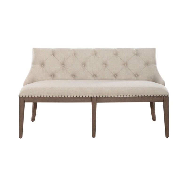 Americana Farmhouse Uph Shelter Dining Bench 615C6501B