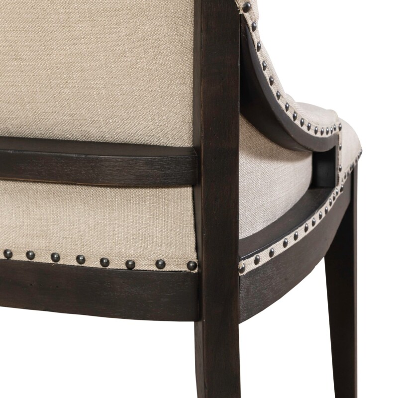 Americana Farmhouse Uph Shelter Dining Bench- Black 615C6501BB