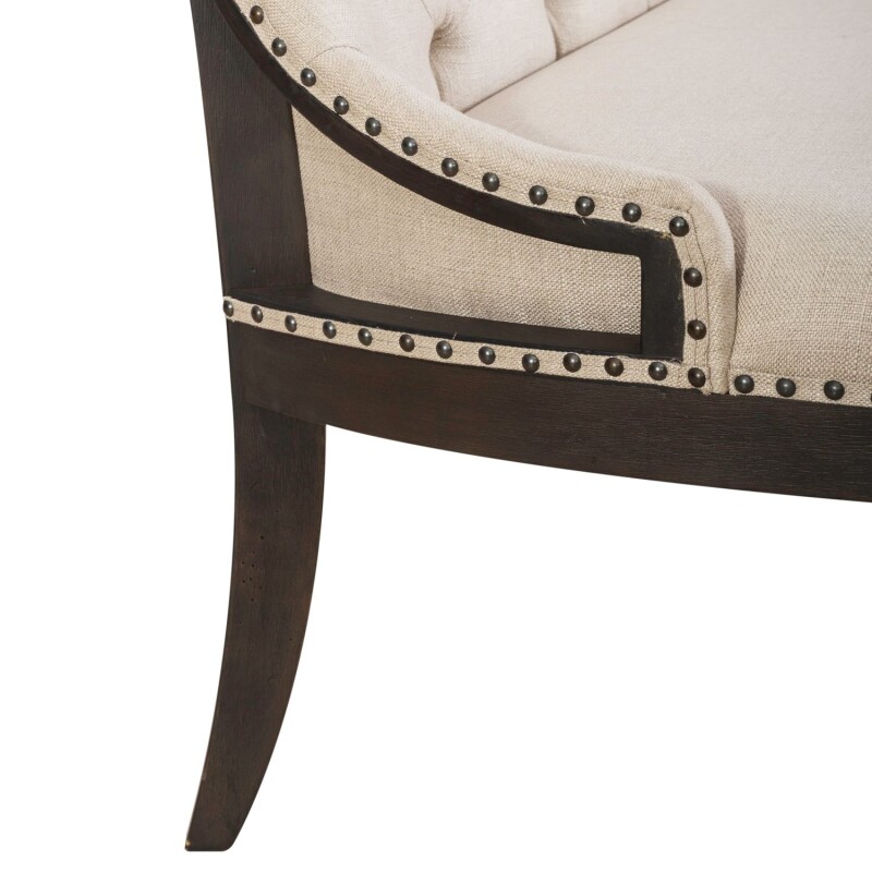 Americana Farmhouse Uph Shelter Dining Bench- Black 615C6501BB