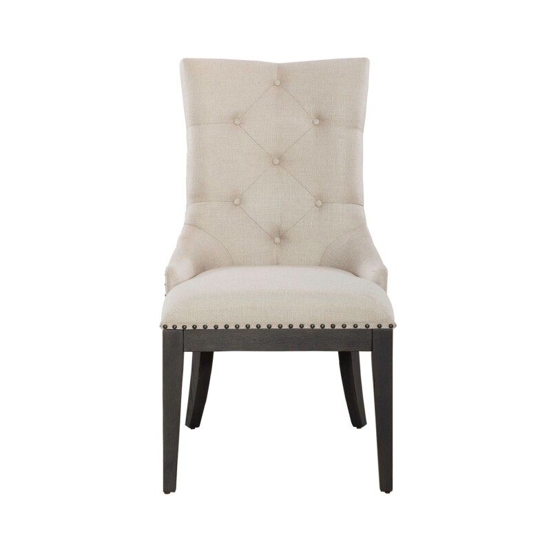 Americana Farmhouse Uph Shelter Side Chair- Black (RTA) 615C6501SB