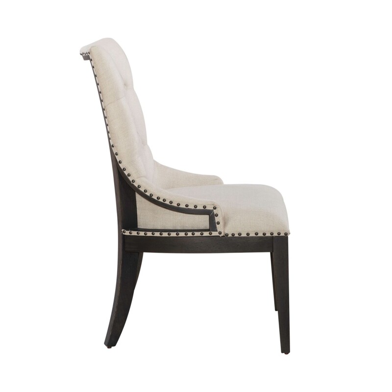 Americana Farmhouse Uph Shelter Side Chair- Black (RTA) 615C6501SB