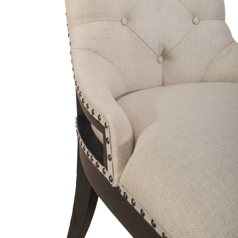 Americana Farmhouse Uph Shelter Side Chair- Black (RTA) 615C6501SB