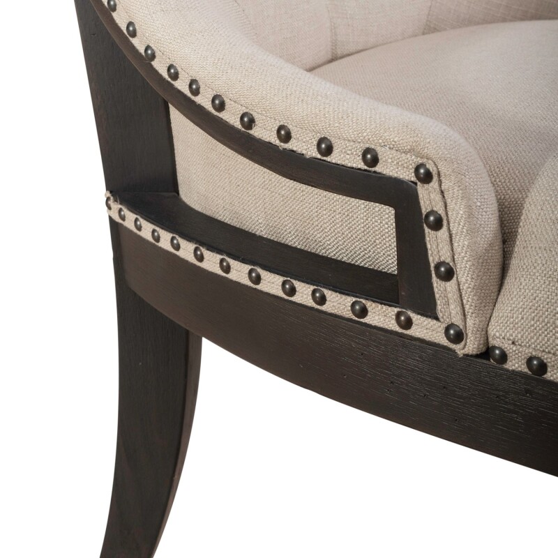 Americana Farmhouse Uph Shelter Side Chair- Black (RTA) 615C6501SB