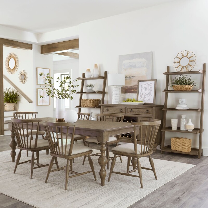 Americana Farmhouse 7 Piece Rectangular Table Set 615CD7RLS