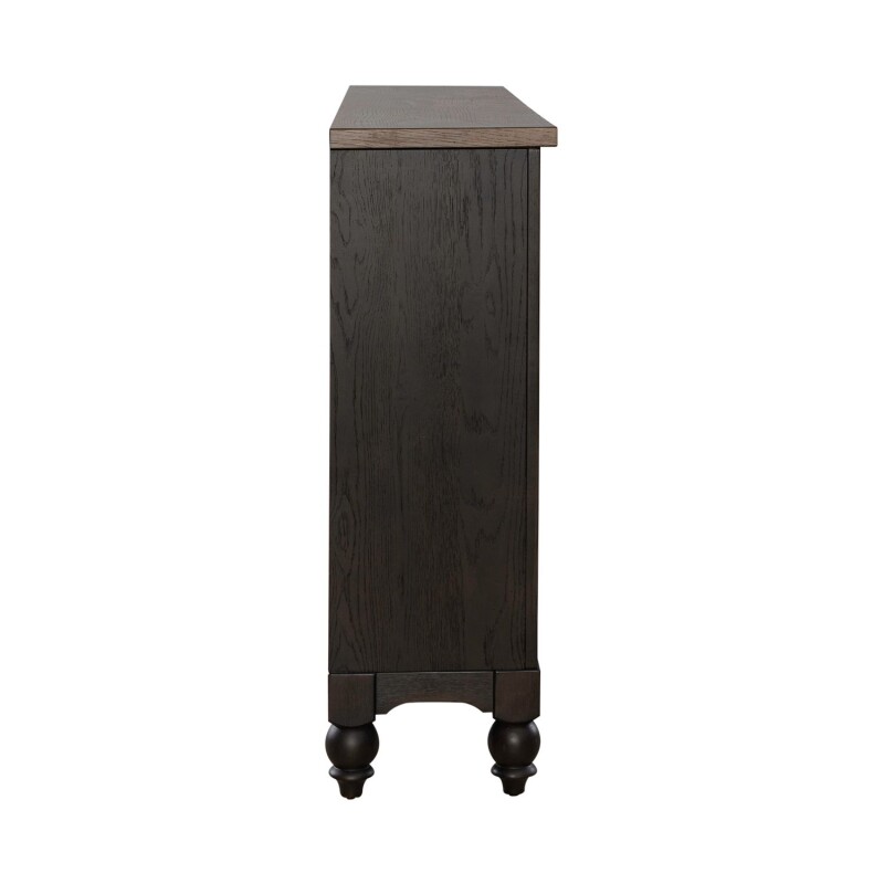 Americana Farmhouse Hall Buffet- Black 615HB7242B