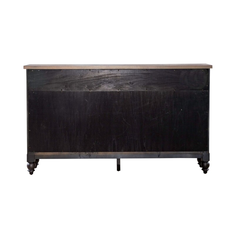Americana Farmhouse Hall Buffet- Black 615HB7242B