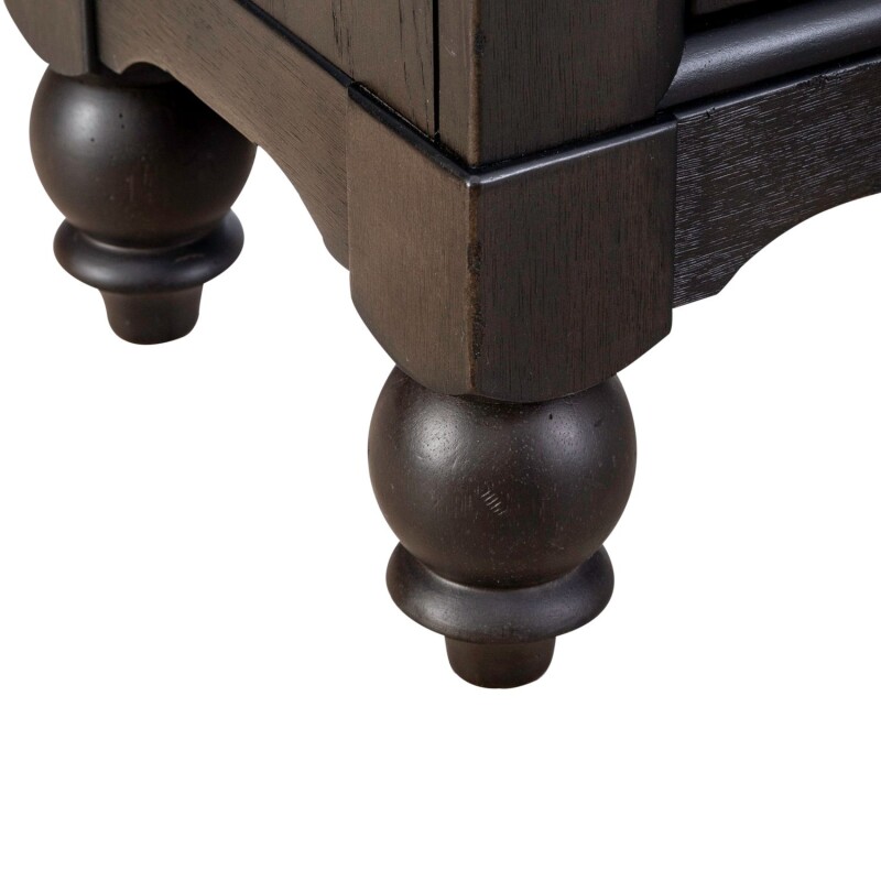 Americana Farmhouse Hall Buffet- Black 615HB7242B