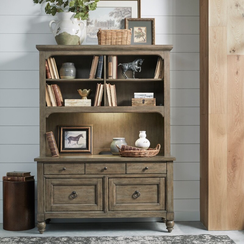 Americana Farmhouse Credenza & Hutch 615HOCHS