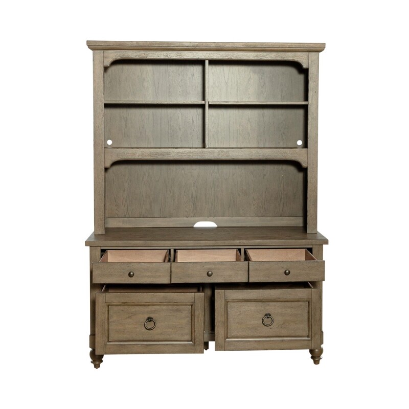 Americana Farmhouse Credenza & Hutch 615HOCHS