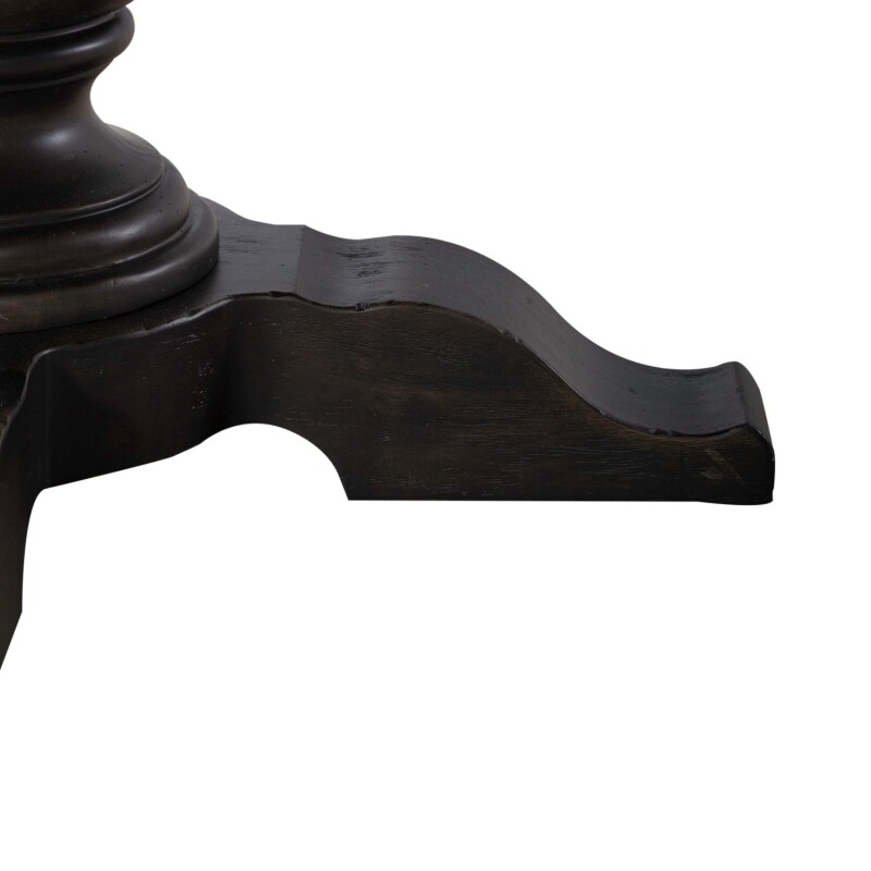 Americana Farmhouse Single Pedestal Table Base- Black 615P6060B