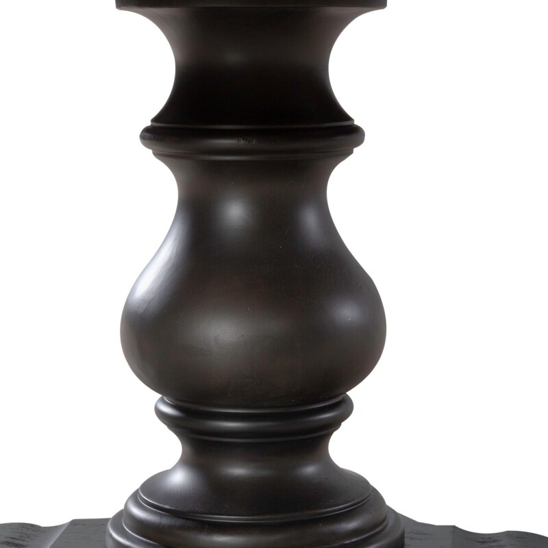 Americana Farmhouse Single Pedestal Table Base- Black 615P6060B