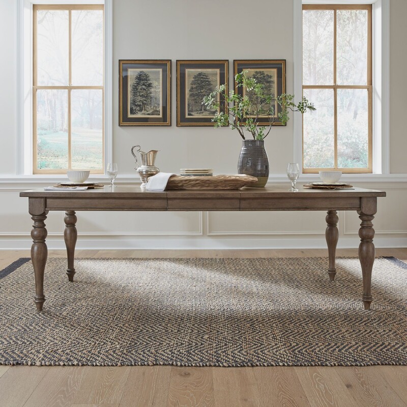 Americana Farmhouse Rectangular Leg Table 615T4290