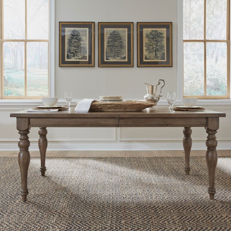 Americana Farmhouse Rectangular Leg Table 615T4290
